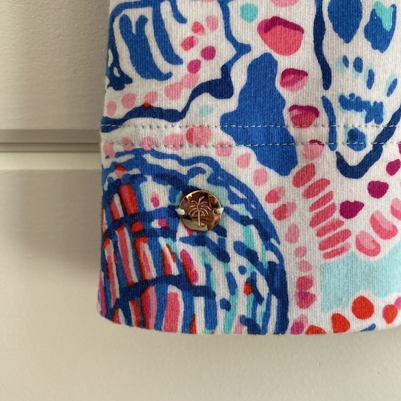 Lilly Pulitzer | Sleeveles Preppy Dress with Low Neck Line | Excellent Condition - Picture 5 of 7